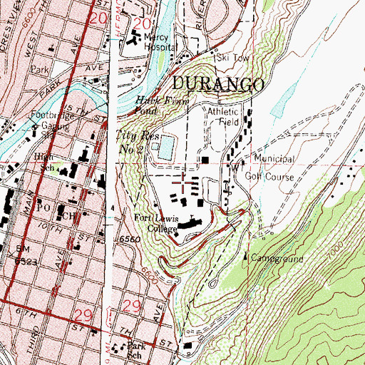 Topographic Map of Snyder Hall, CO