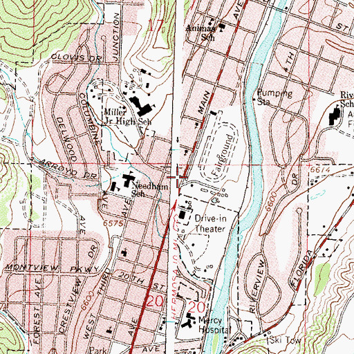 Topographic Map of La Plata County Fairgrounds, CO