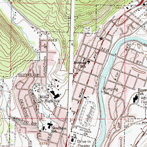 Topographic Map of Reorganized Church of Jesus Christ of Latter Day Saints, CO