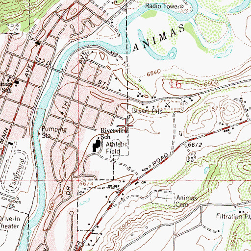 Topographic Map of The Church of Jesus Christ of Latter Day Saints, CO