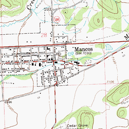 Topographic Map of Good Samaritan Center, CO