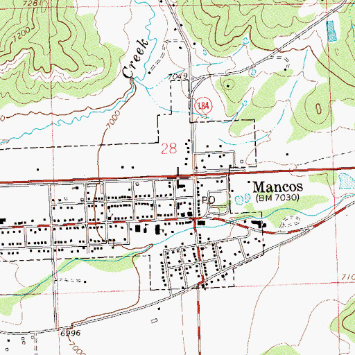 Topographic Map of Pioneer Museum, CO