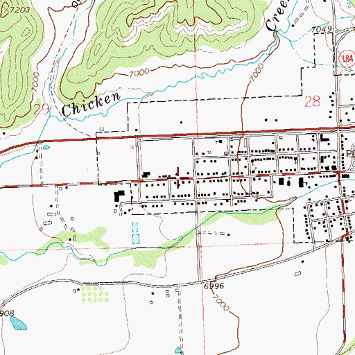 Topographic Map of Mancos Headstart, CO