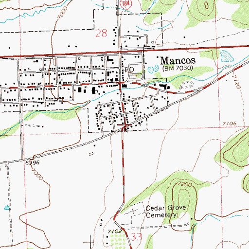 Topographic Map of The Church of Jesus Christ of Latter Day Saints, CO