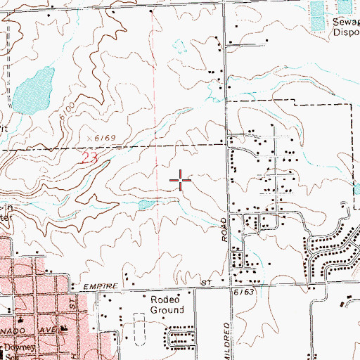 Topographic Map of Vista Grande Nursing Home, CO