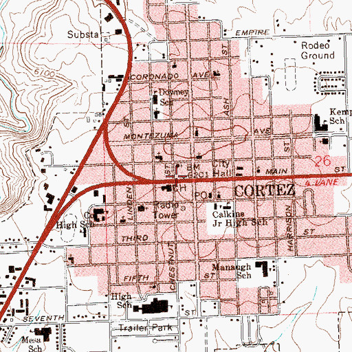 Topographic Map of University of Colorado Center, CO