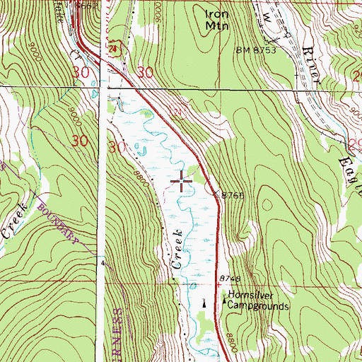 Topographic Map of Homestake Campground, CO