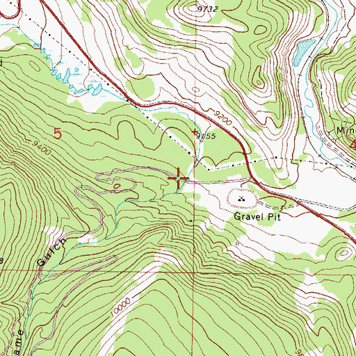 Topographic Map of No Name Gulch, CO