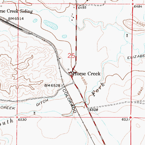 Topographic Map of Ingleside School, WY
