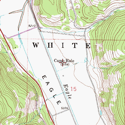 Topographic Map of Camp Hale, CO