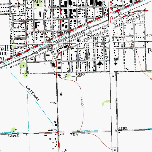 Topographic Map of Southside Elementary School, WY