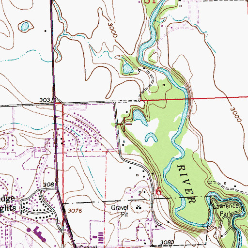 Topographic Map of Grand View Park, MT