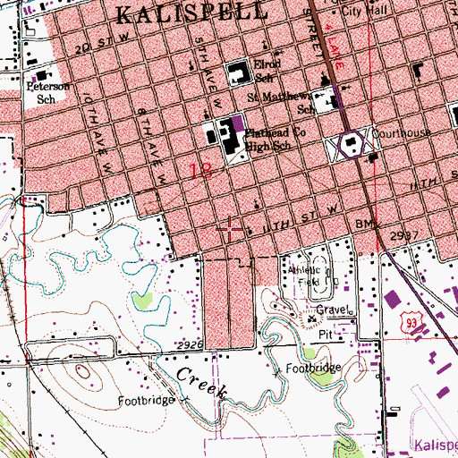 Topographic Map of Saint Joseph the Carpenter Church, MT