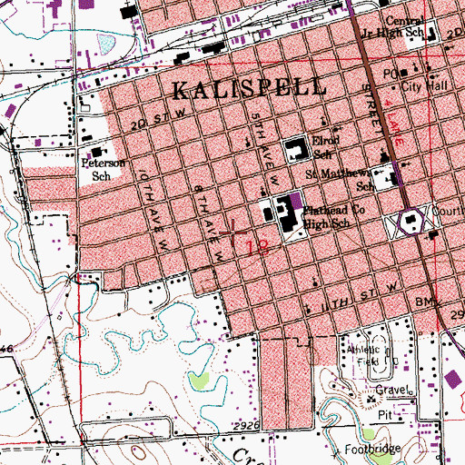 Topographic Map of Christian and Missionary Church, MT