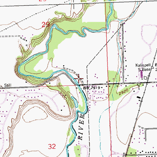 Topographic Map of Riverside Alliance Church, MT