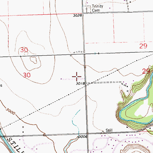 Topographic Map of Calvary Chapel Church, MT