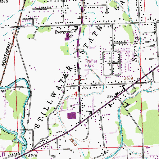 Topographic Map of Valley Community Church, MT