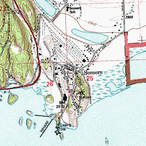 Topographic Map of Saint Annes Catholic Church, MT