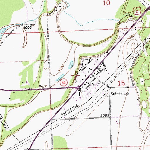 Topographic Map of Pentecostal Church of God, MT