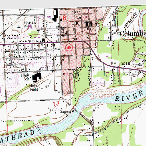 Topographic Map of New Covenant Fellowship, MT