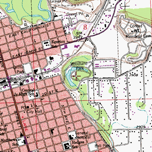 Topographic Map of Meadow Manor Incorporated, MT