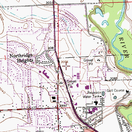 Topographic Map of Kalispell Eye Clinic Incorporated, MT