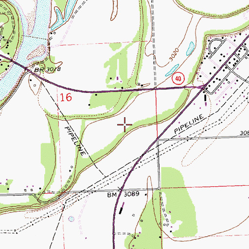 Topographic Map of Columbia Falls RV Resort, MT