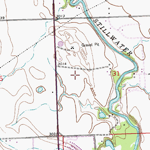 Topographic Map of Northern Pines Golf Club, MT