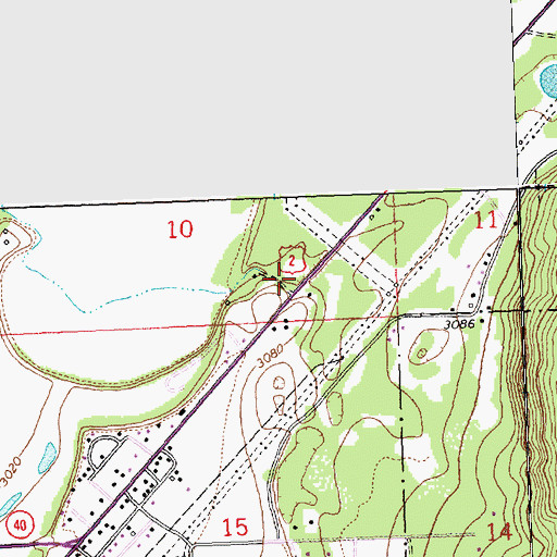 Topographic Map of Bad Rock Canyon Historical Marker, MT