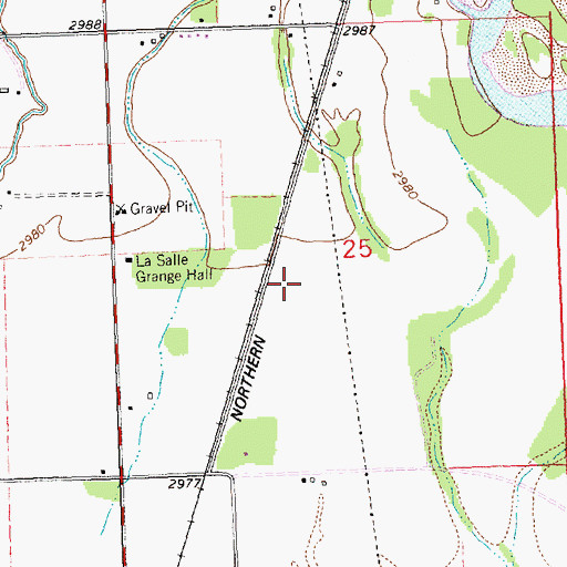 Topographic Map of River Post Office (historical), MT