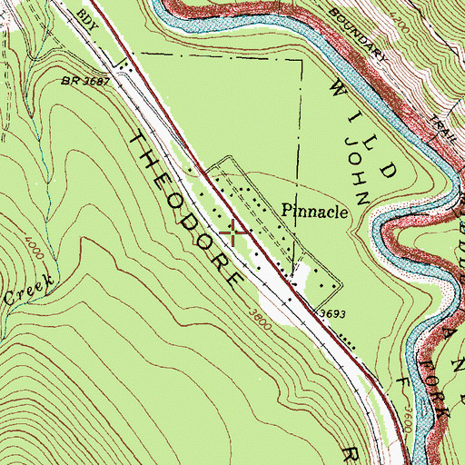 Topographic Map of Paola, MT