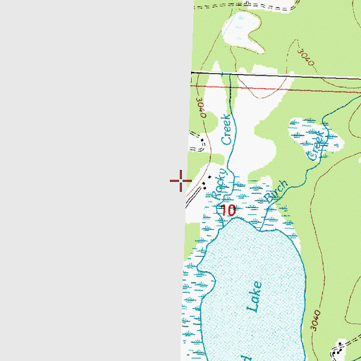 Topographic Map of Mud Lake (historical), MT