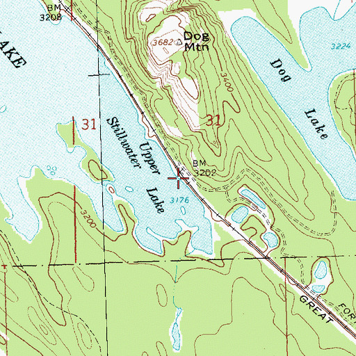 Topographic Map of Mock School (historical), MT
