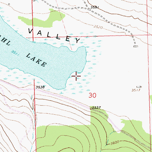 Topographic Map of Lucerne (historical), MT