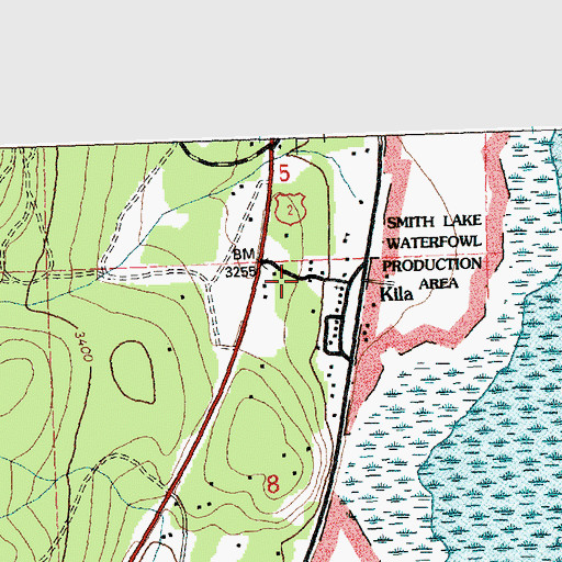 Topographic Map of Kila (historical), MT
