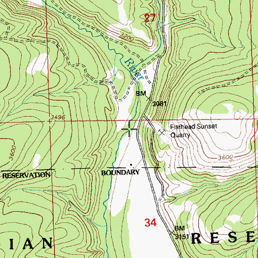 Topographic Map of Hubbart School (historical), MT