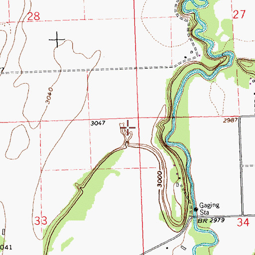 Topographic Map of Hill Post Office (historical), MT