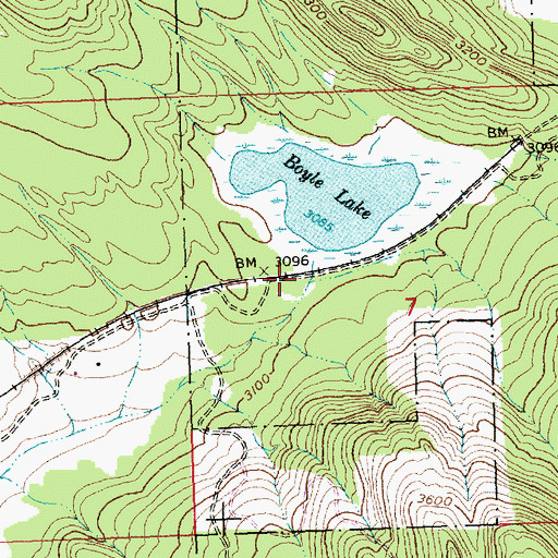 Topographic Map of Depew (historical), MT