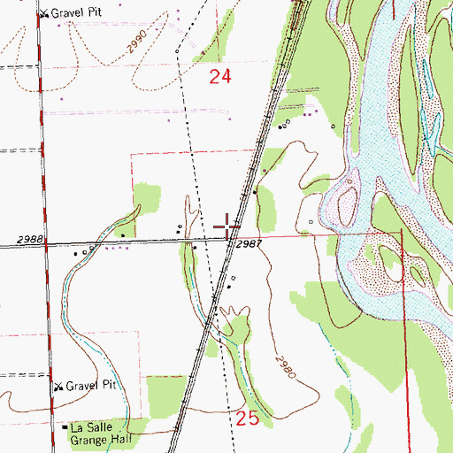 Topographic Map of Dalys (historical), MT