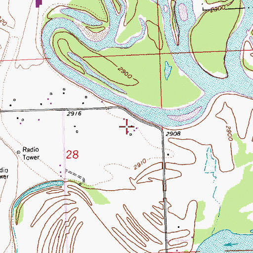 Topographic Map of Demersville Post Office (historical), MT