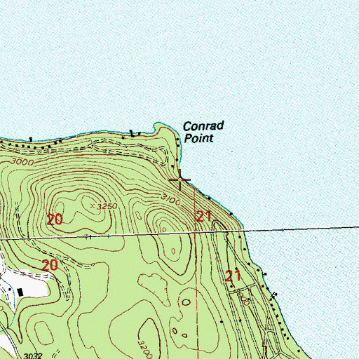 Topographic Map of Brodericks Landing (historical), MT