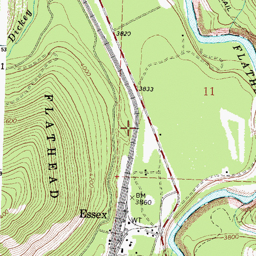 Topographic Map of Briggs (historical), MT