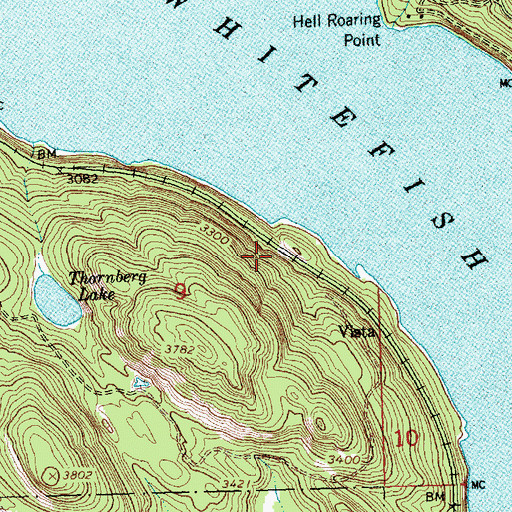 Topographic Map of Blodgett Post Office (historical), MT