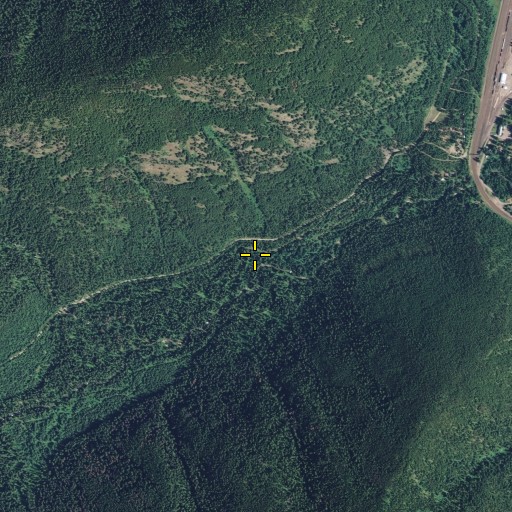 Aerial/Satellite Image of Essex Cross Country Ski Area, MT