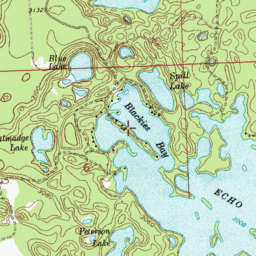 Topographic Map of Firemens Island, MT