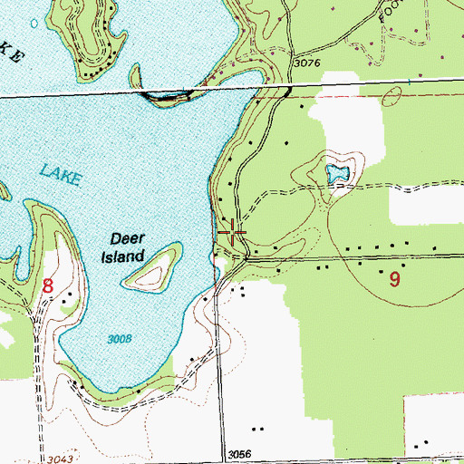 Topographic Map of Bigfork Fire Department Echo Station, MT