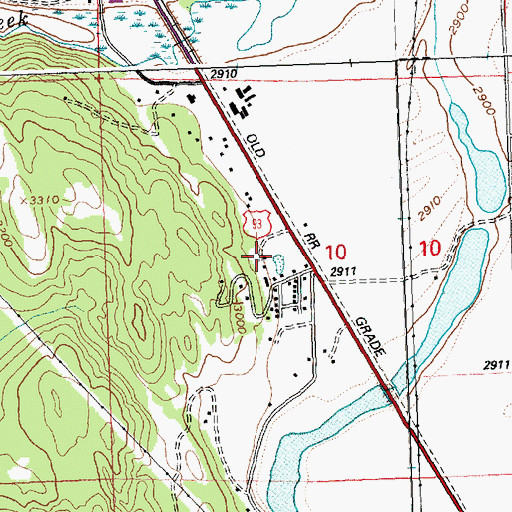 Topographic Map of Forest Hill Village, MT