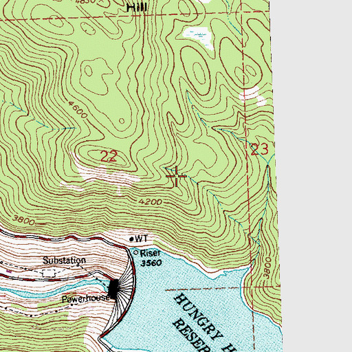 Topographic Map of Wagsmith Villa (historical), MT
