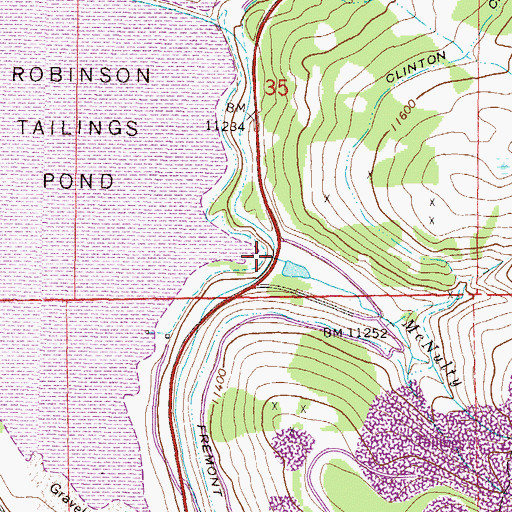 Topographic Map of McNulty Creek, CO