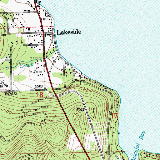Topographic Map of Skookum (historical), MT